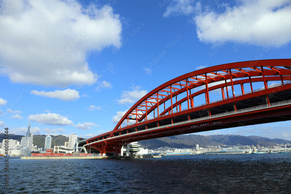 Kobe Bridge in Kobe, Japan