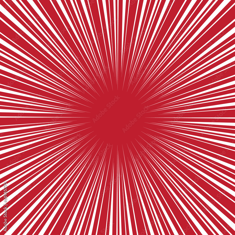Fototapeta premium Radial speed on red, bubble comic speech, vector format
