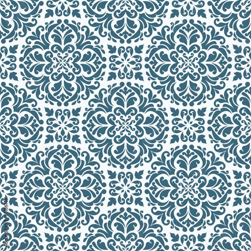 Seamless pattern with floral elements.