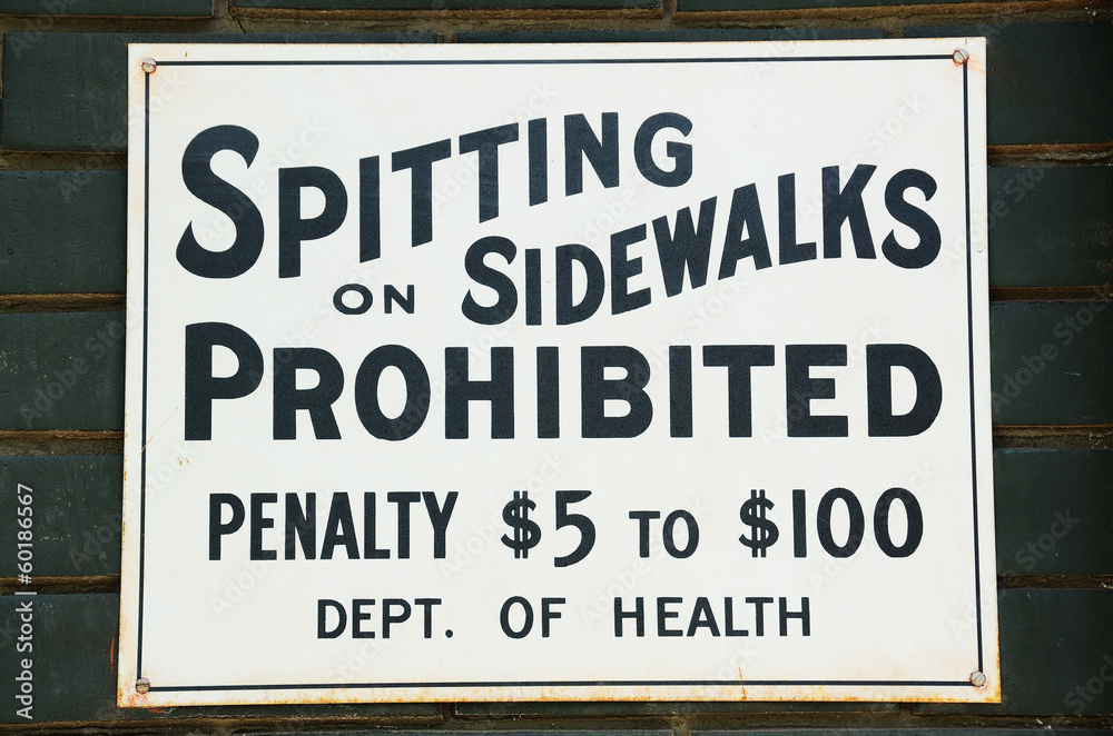 Spitting prohibited