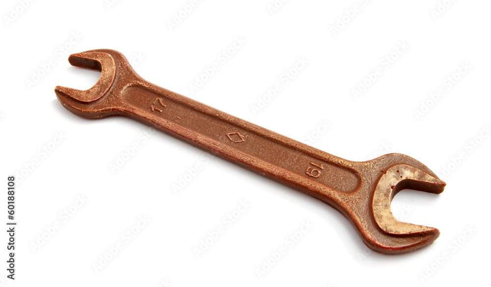 Isolated wrench. Element of design. Isolated wrench. Element of design.