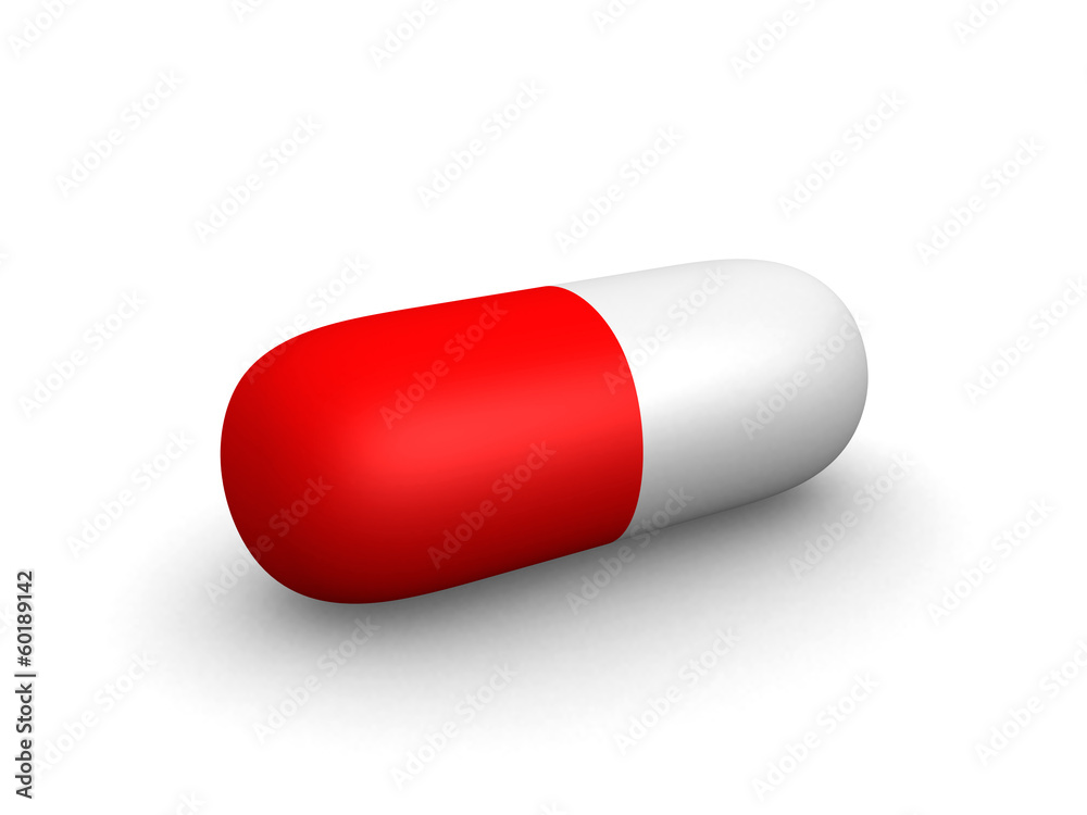 medical pill 3D. Vitamins. Isolated on white background medical pill 3D. Vitamins. Isolated on white background