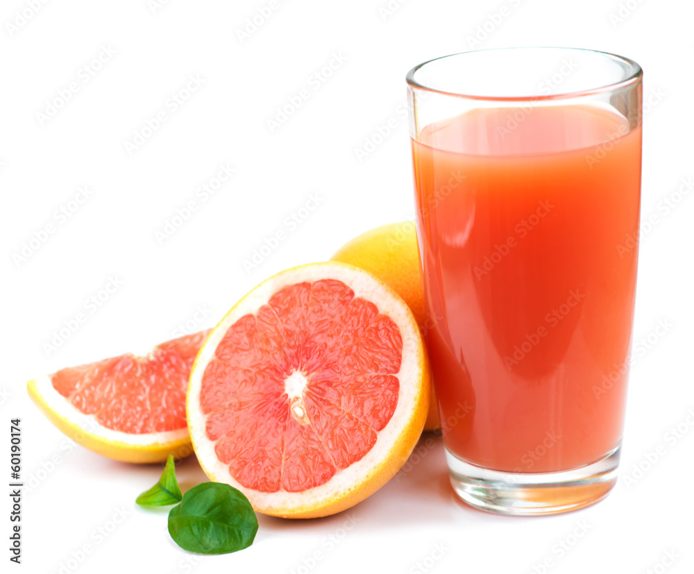 Grapefruit juice and ripe grapefruits Grapefruit juice and ripe grapefruits