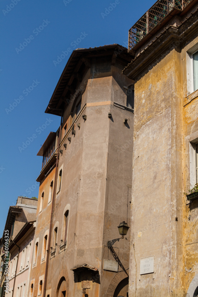 Rome, Italy. Typical architectural details of the old city