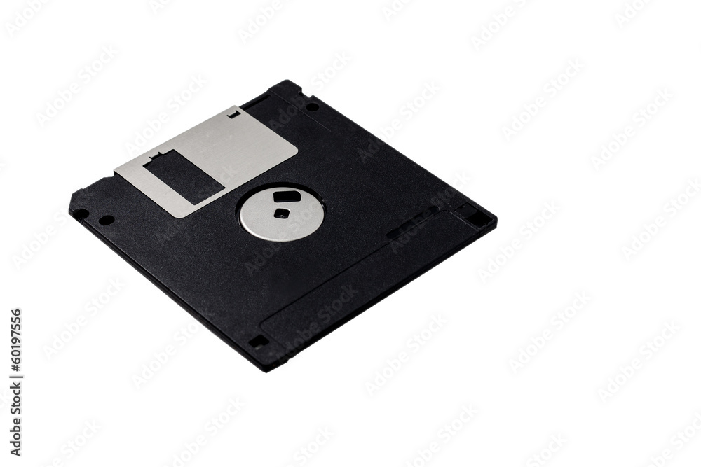 Back of diskette isolate on white background. Back of diskette isolate on white background.
