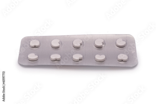 Blister Package of Heart-shaped drugs
