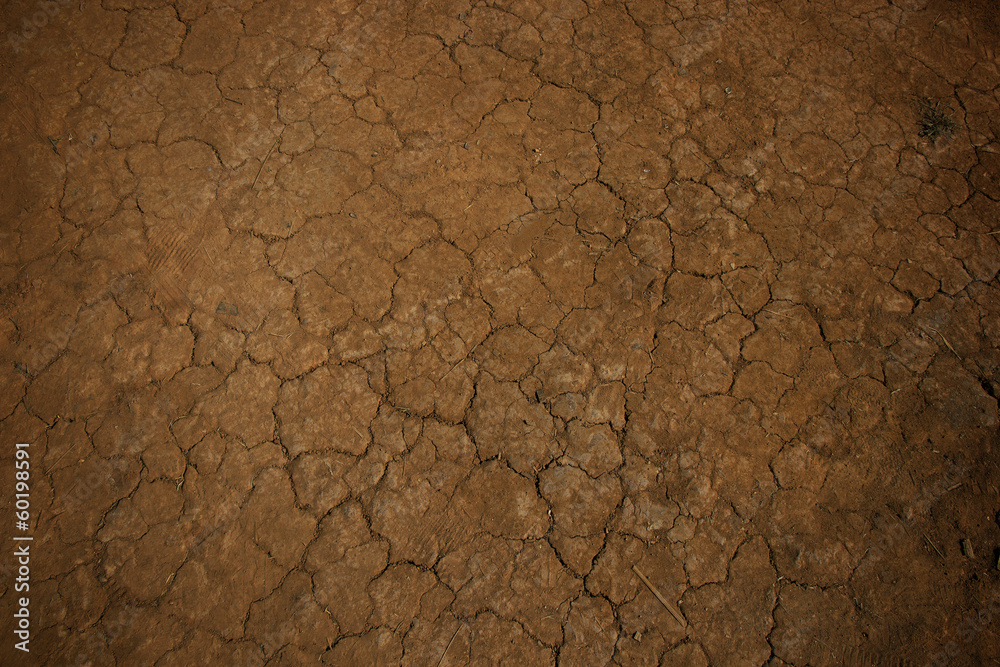 Naklejka premium Background Old Earth, Cracked Texture