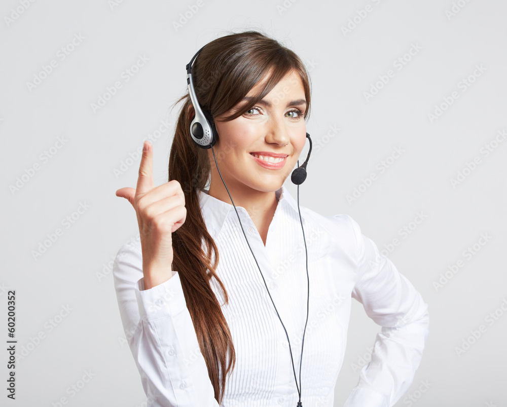 portrait of Woman customer service worker portrait of Woman customer service worker