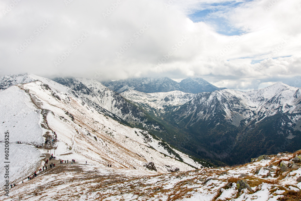 Polish Tatra mountains in winter