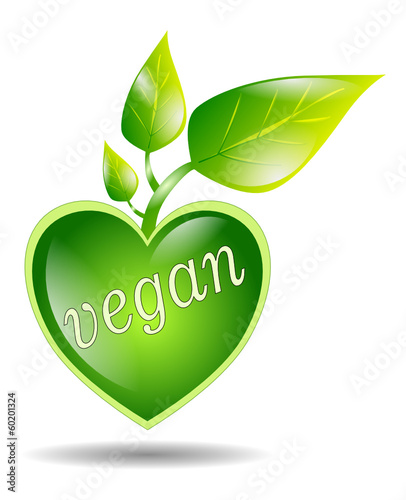 vegan symbol isolated