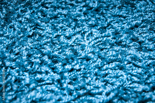 Bright blue carpet detail photo