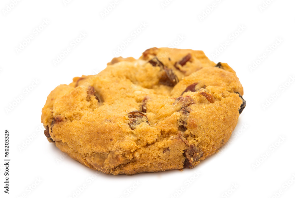 cookies with cranberries and chocolate isolated cookies with cranberries and chocolate isolated