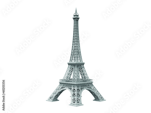 eifel tower isolated sideview