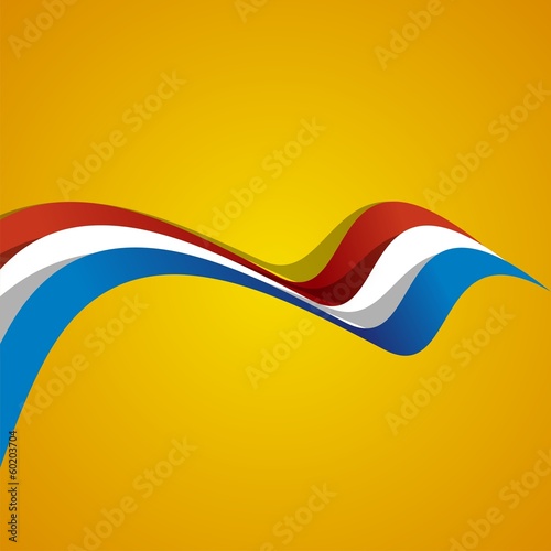 Abstract cover Netherlands ribbon vector
