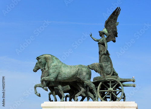 sculpture on top of National Monument to Victor Emmanuel II (Alt