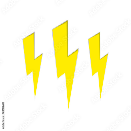Free Download vector lightning banner on white background - GFXLoad