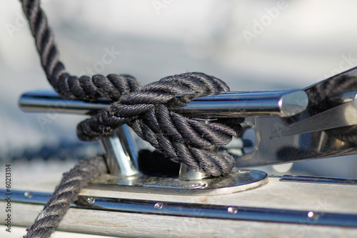 Obraz na płótnie Close-up of mooring knot