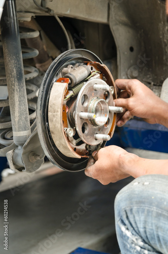 Change new brake pads