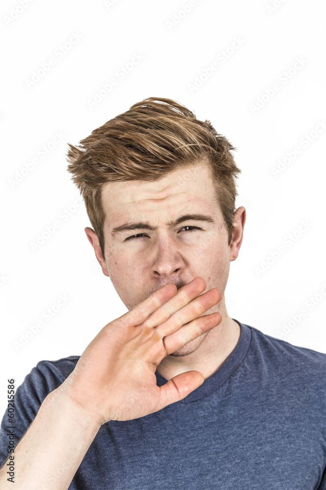 cool boy with red hair posing in studio cool boy with red hair posing in studio