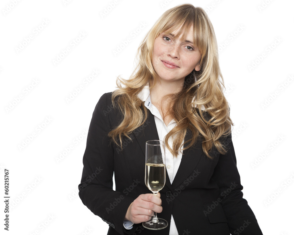 Businesswoman at a company party Businesswoman at a company party