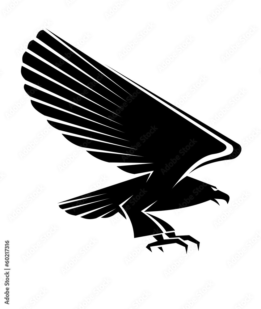 Black eagle tattoo Stock Vector | Adobe Stock