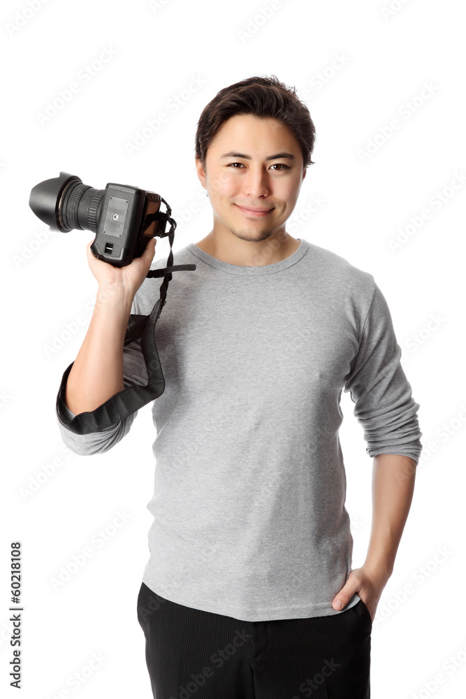Young attractive photographer Young attractive photographer