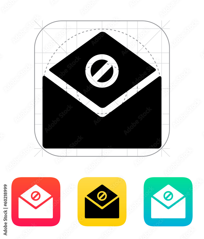 Spam mail icon. Spam mail icon.