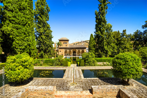 Partal Palace in La Alhambra,Granada (Andalusia), Spain photo
