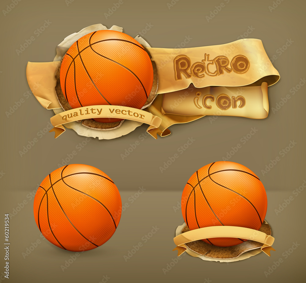 Basketball, vector icon