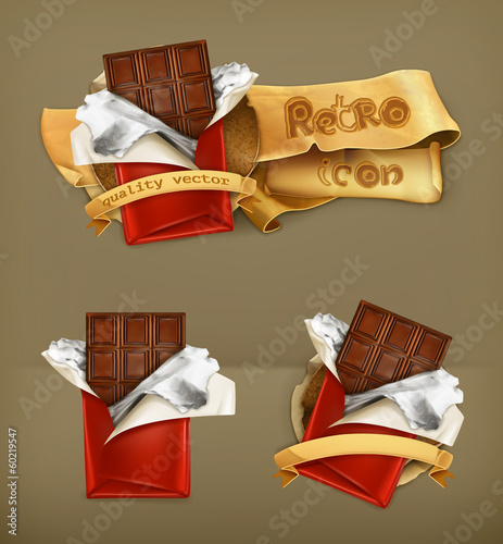 Chocolate, vector icon