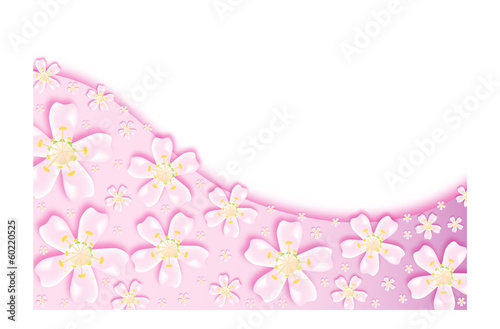 The smell of fragrant apple blossoms, place for text