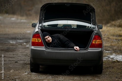 Man in the trunk