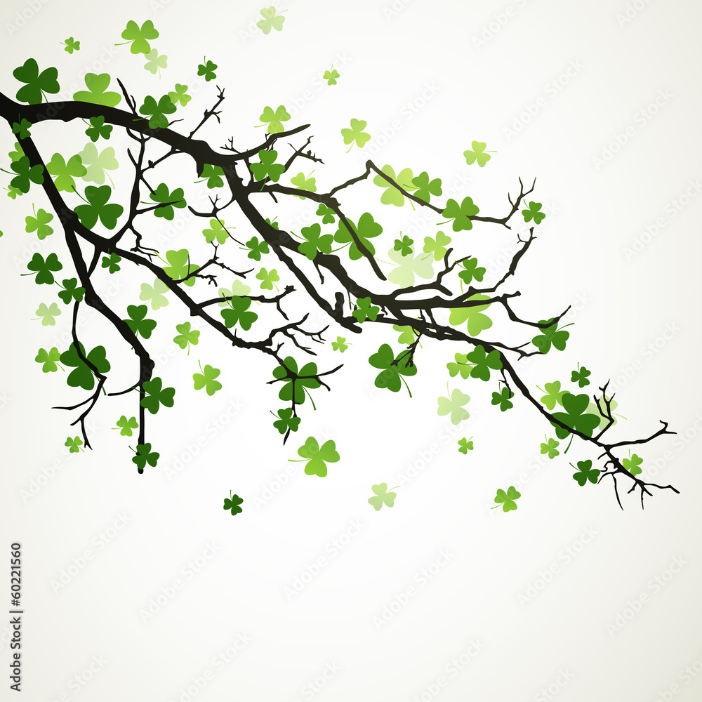 Fototapeta Vector Illustration of a St. Patrick's Day Background