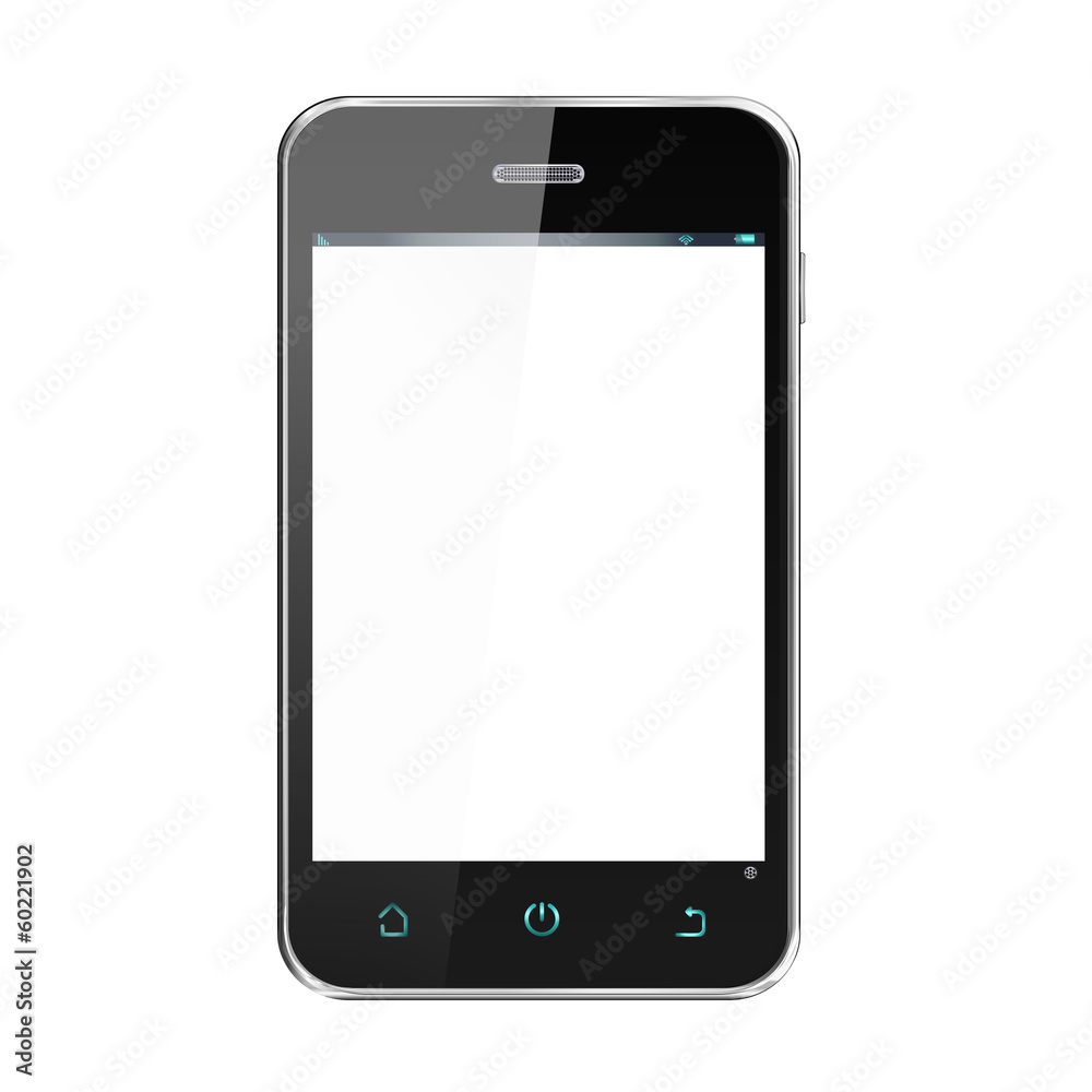 Realistic Cellphone Smartphone Device Layered Vector Realistic Cellphone Smartphone Device Layered Vector