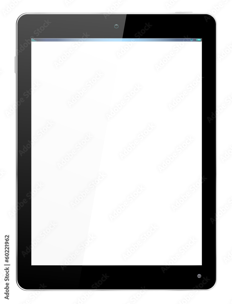 Realistic Computer Tablet in Black Realistic Computer Tablet in Black
