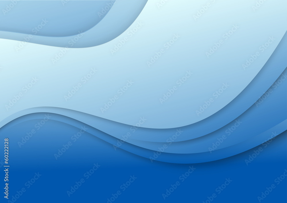 Abstract blue wave - 3d effect Abstract blue wave - 3d effect