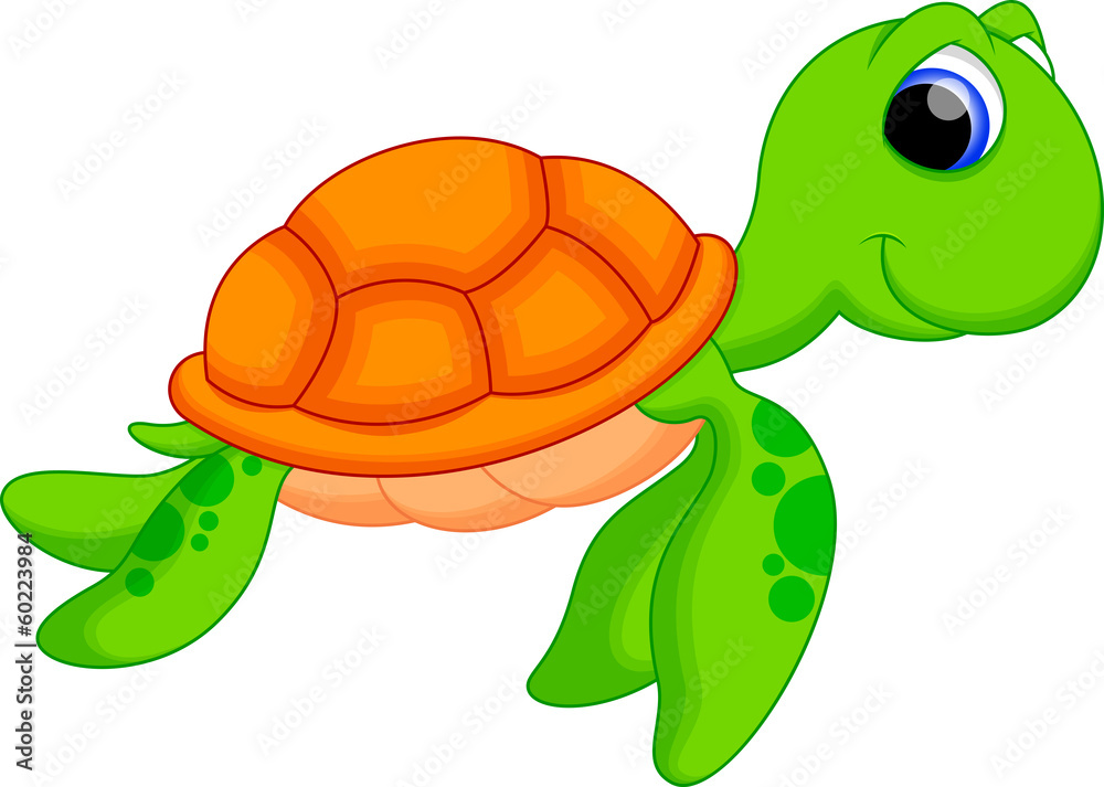 Obraz premium sea turtle cartoon