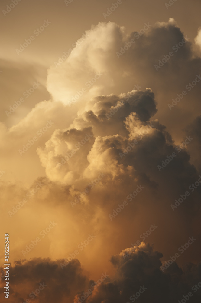 Dramatic Giant Cloud at sunset