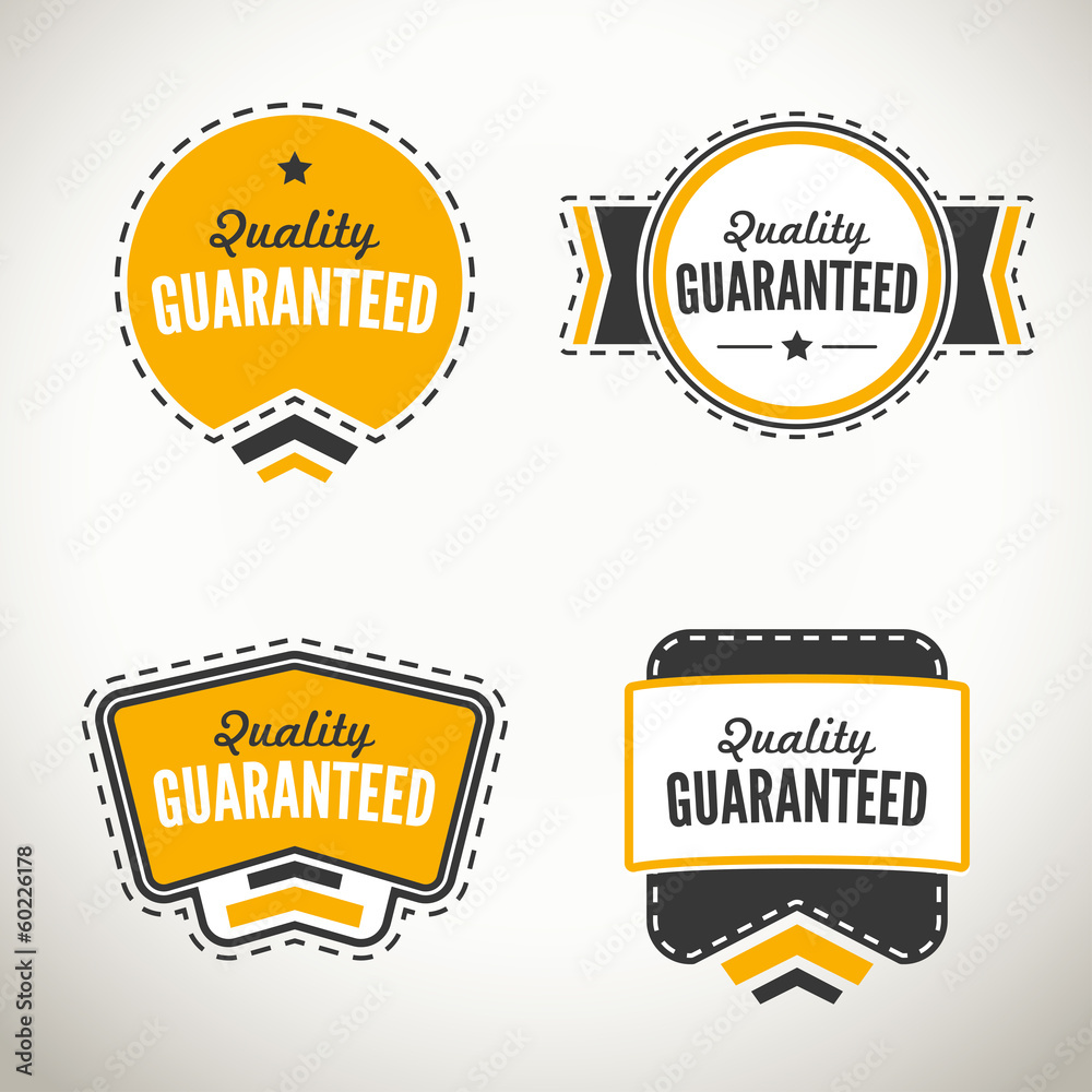 Quality guarantee seals and badges