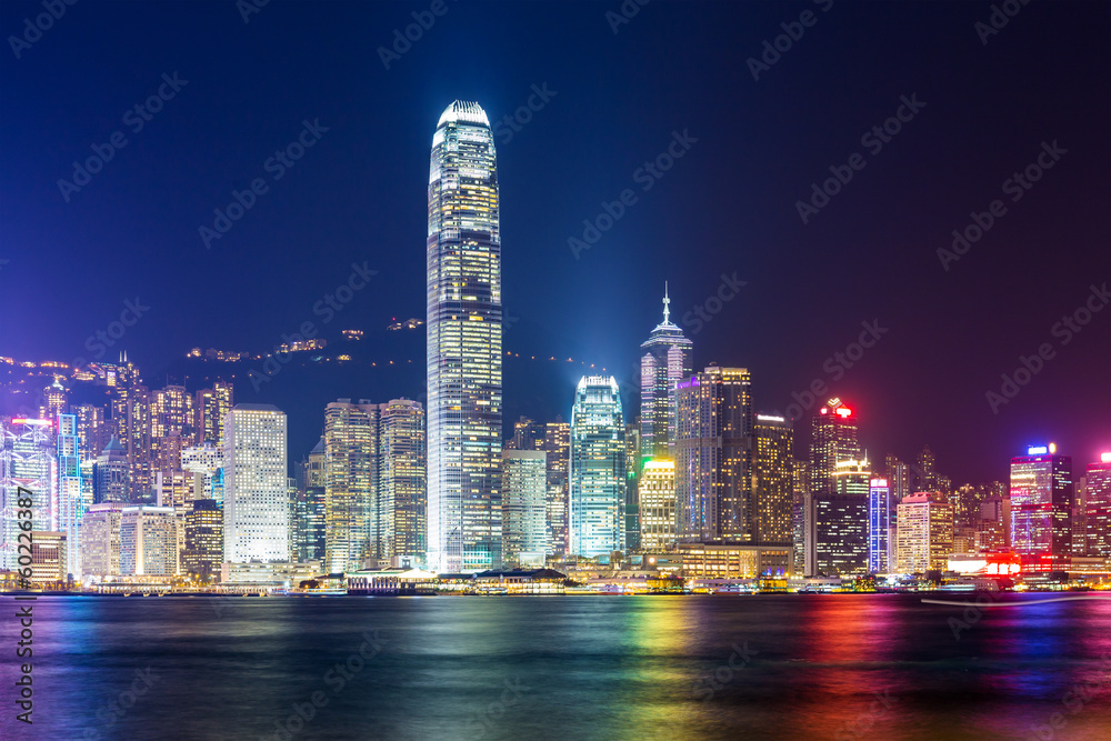 Obraz premium Hong Kong night