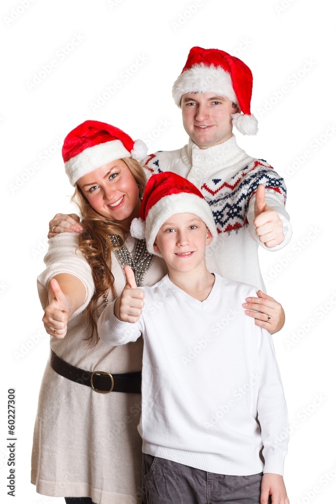 Happy family. Christmas. Happy family. Christmas.