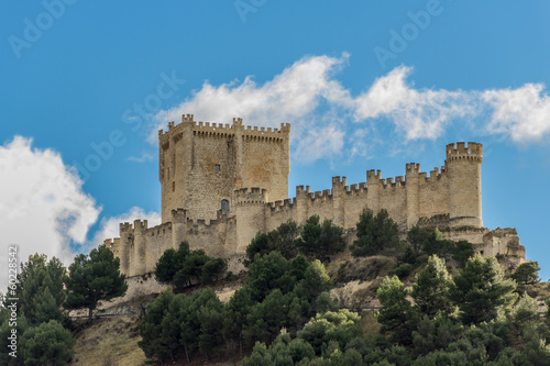 Medieval castle of Penafiel, 10th century. Spain.