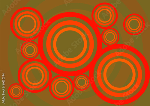 Hintergrund Dekor Kreise mehrfarbig