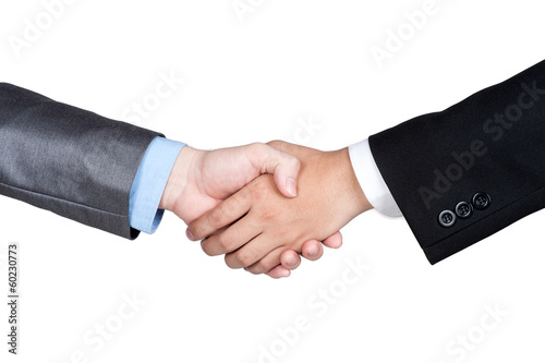 Business handshake isolated