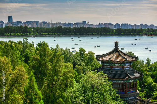 Aerial View of Beautiful Summer Palace