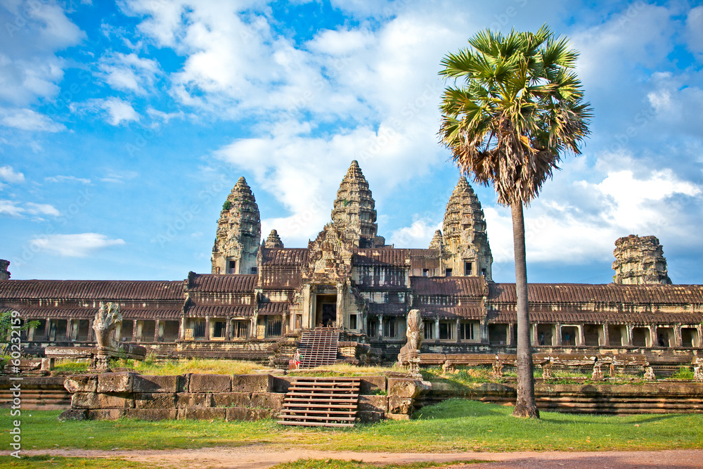 Famous Angkor Wat temple complex, near Siem Reap, Cambodia. Famous Angkor Wat temple complex, near Siem Reap, Cambodia.