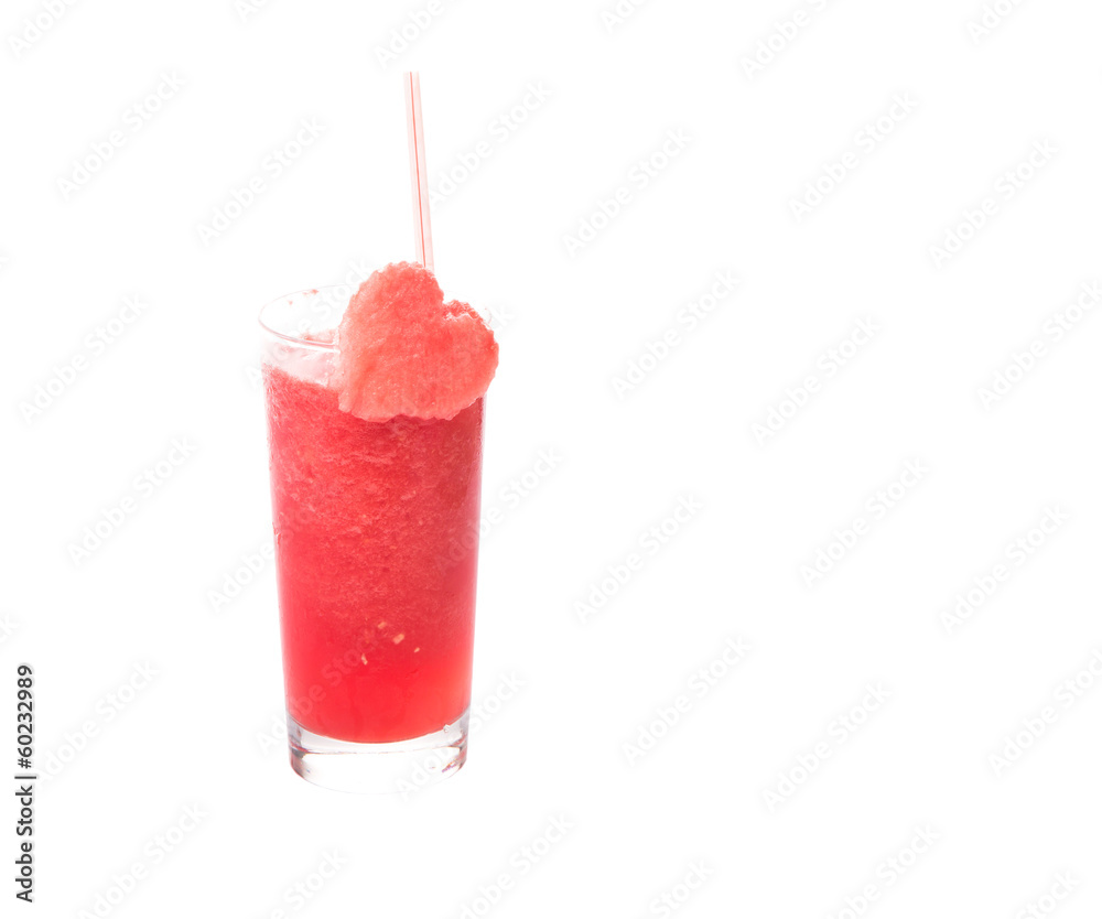 A glass of home made watermelon juice A glass of home made watermelon juice