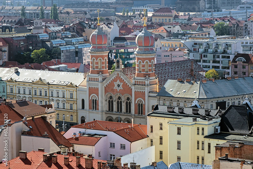 Canvas-taulu View of the Great Synagogue in Plzen, Czech Republic