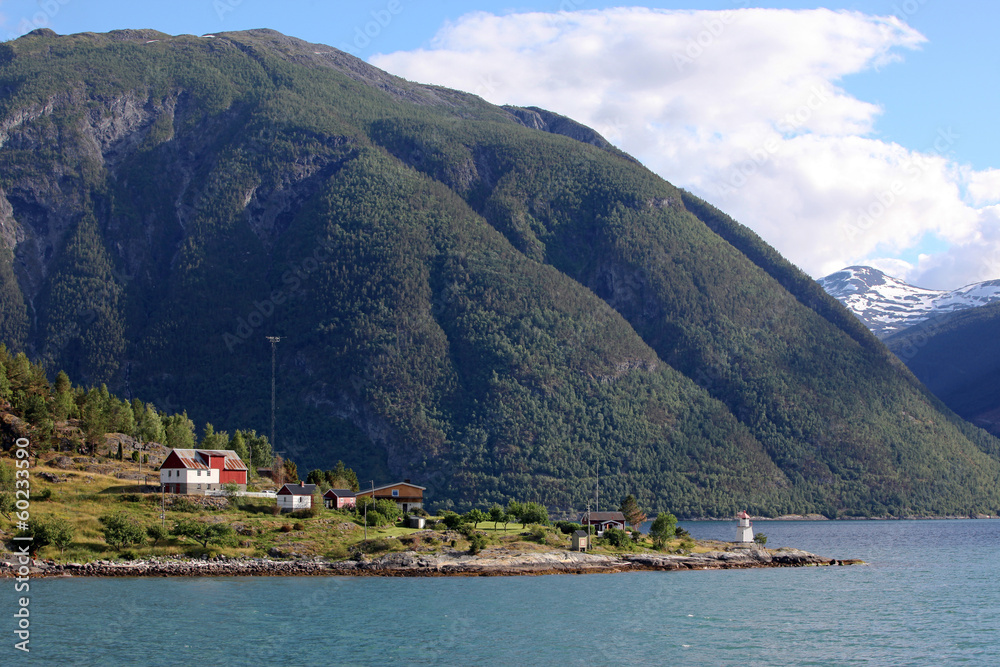 Fjord Sognefjord in Norway