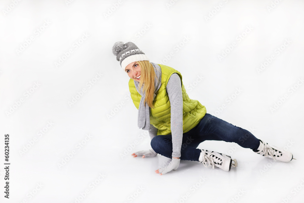 Naklejka premium Ice fall